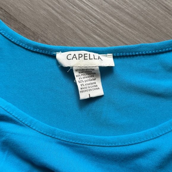 Sleeveless Turquoise Maxi Bodycon Dress - Picture 5 of 5